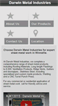 Mobile Screenshot of darwinmetalindustries.com